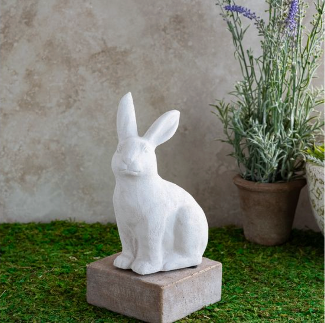 White Sitting Bunny