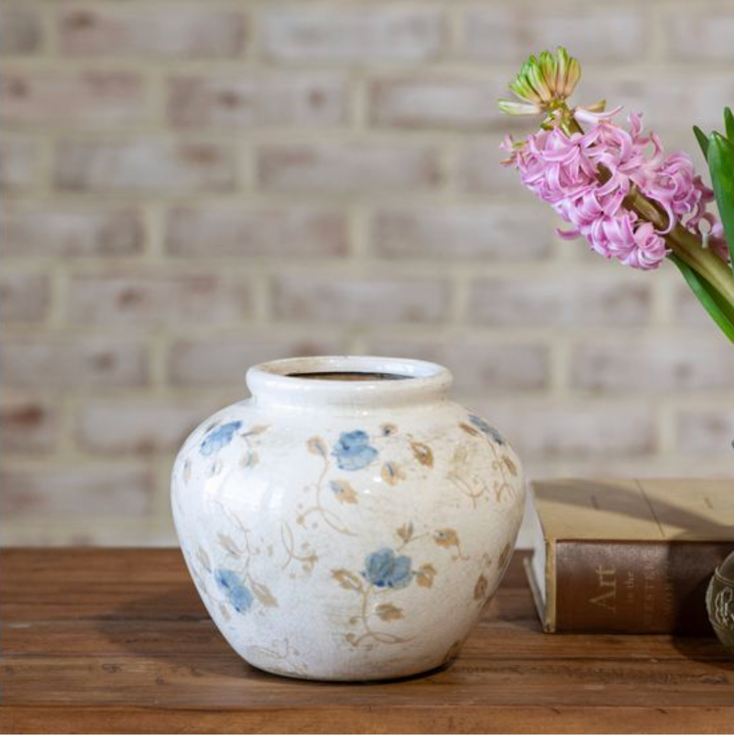 Blue Flower Bouquet Vase