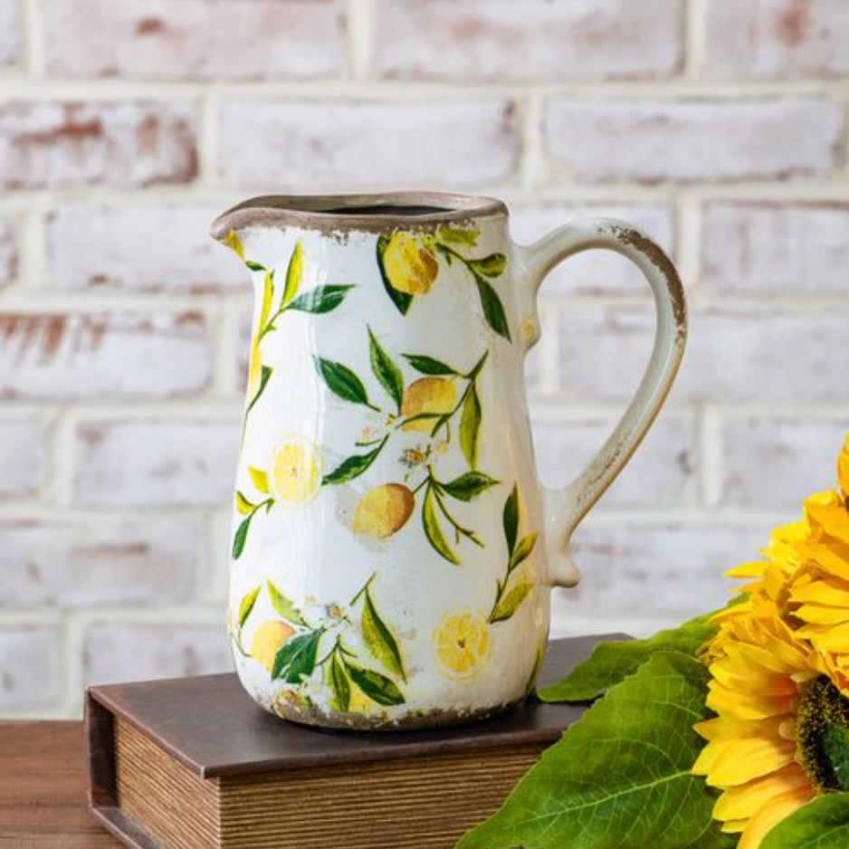 Lemon Pitcher Vase