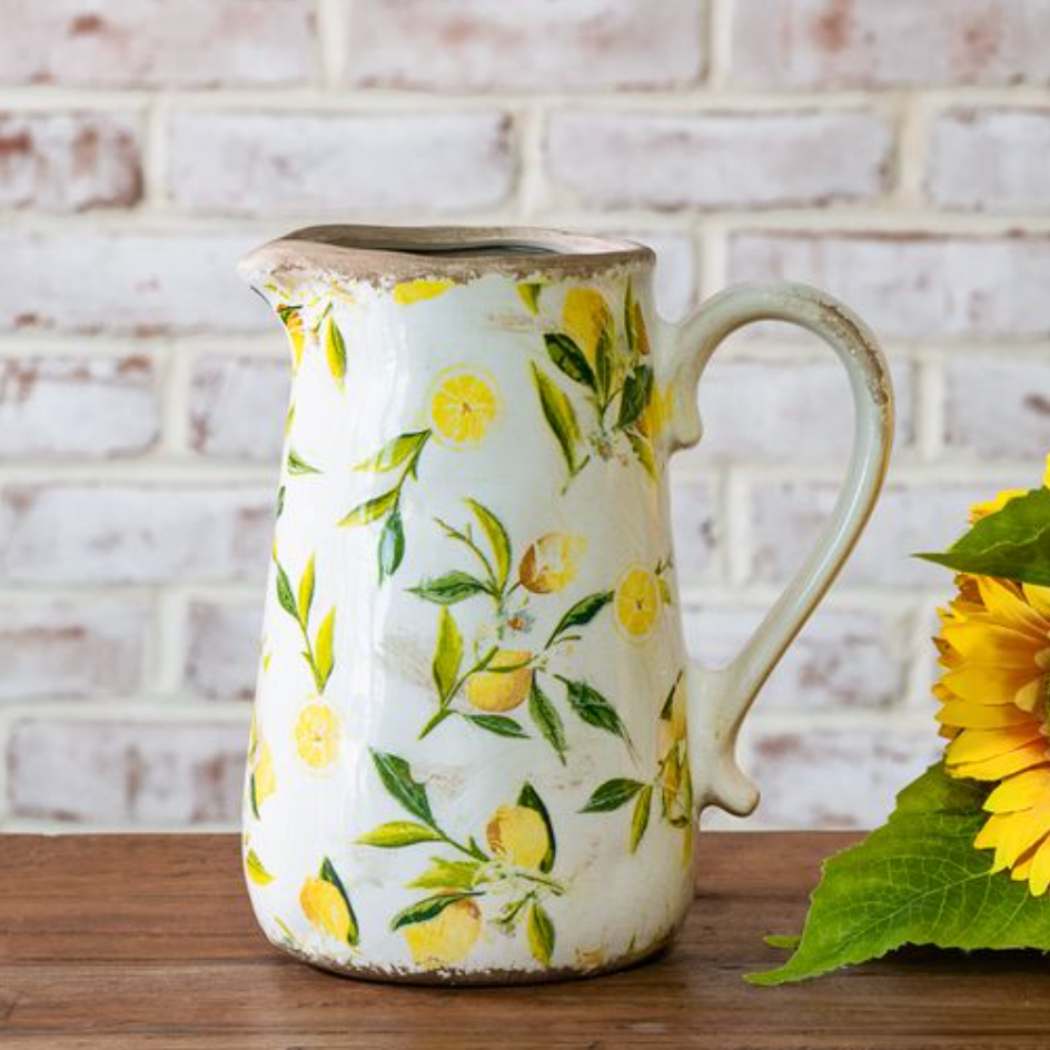Lemon Pitcher Vase