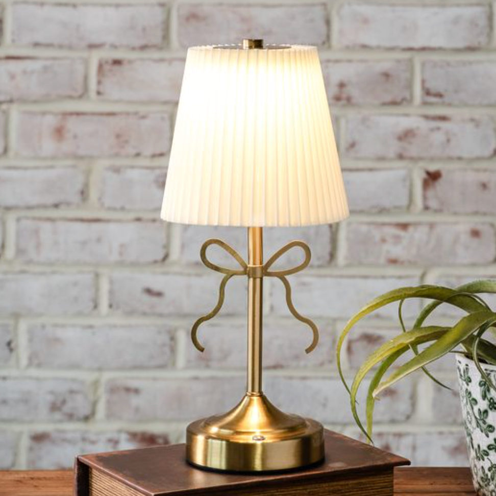 Gold Bow LED Lamp