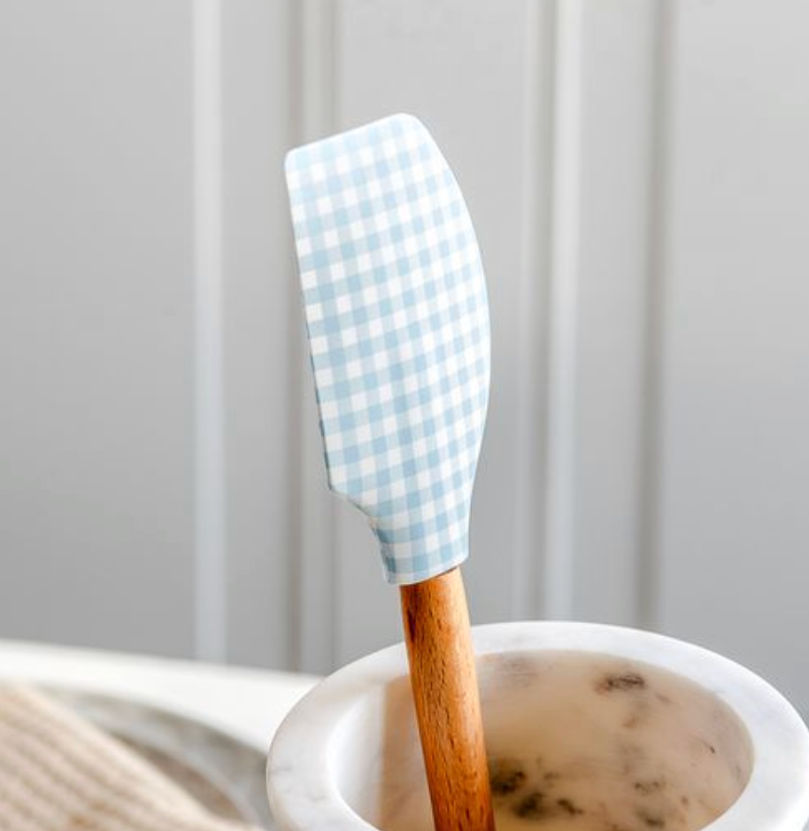 Blue Gingham Spatula
