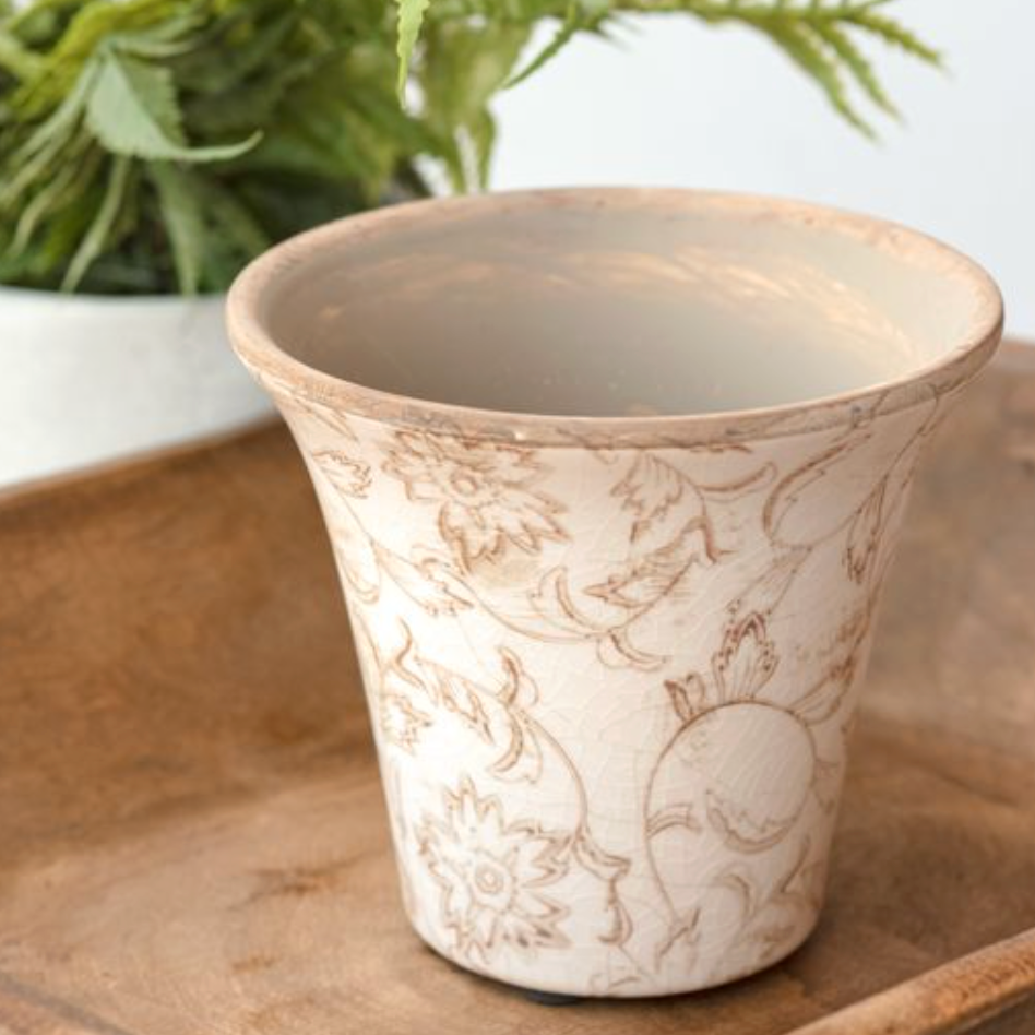 Beige Heirloom Planter