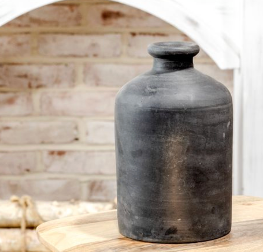 Black Terra Cotta Vase