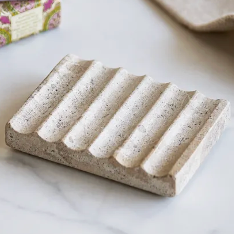 Beige Marble Soap Holder
