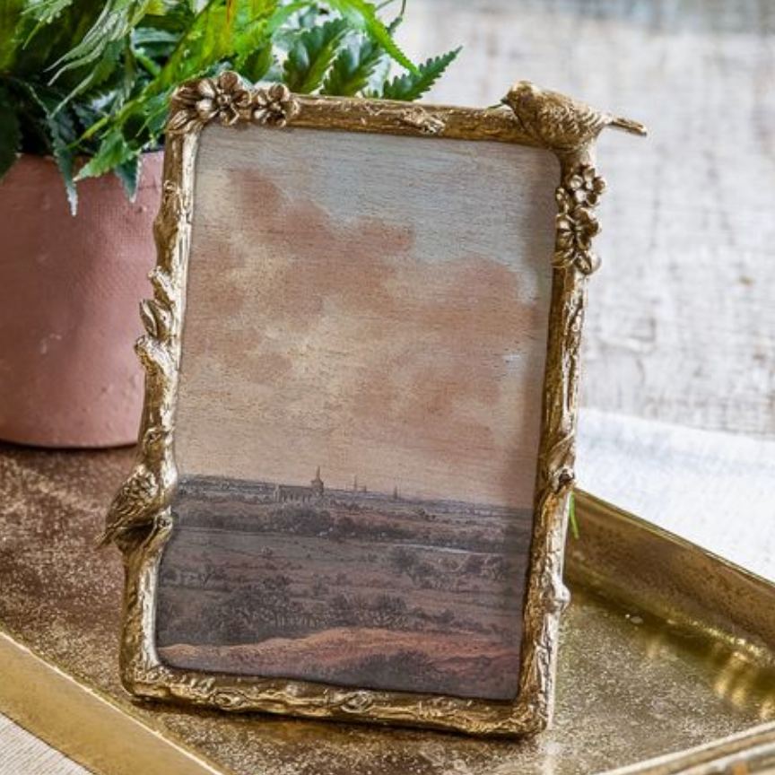 Bird Pewter Photo Frame