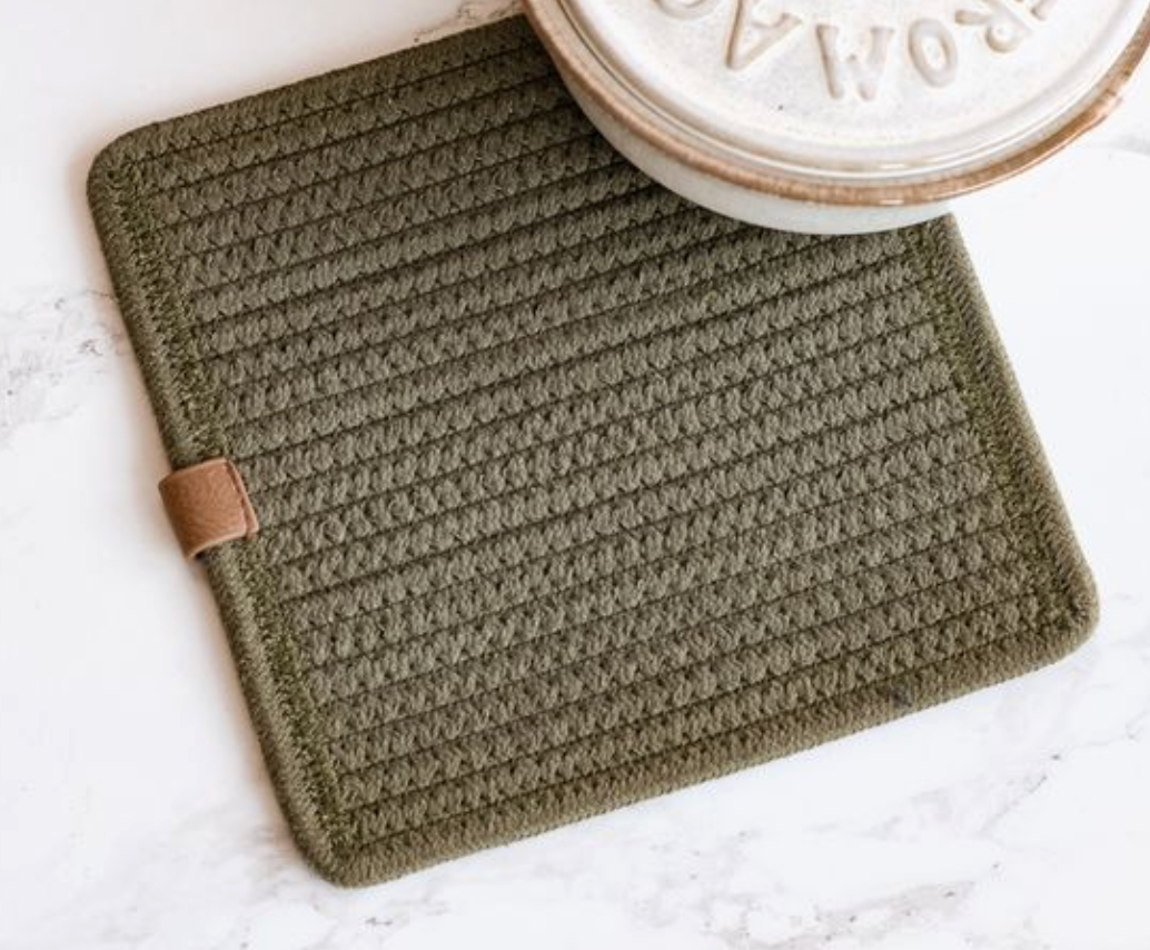 Olive Square Hot Pad