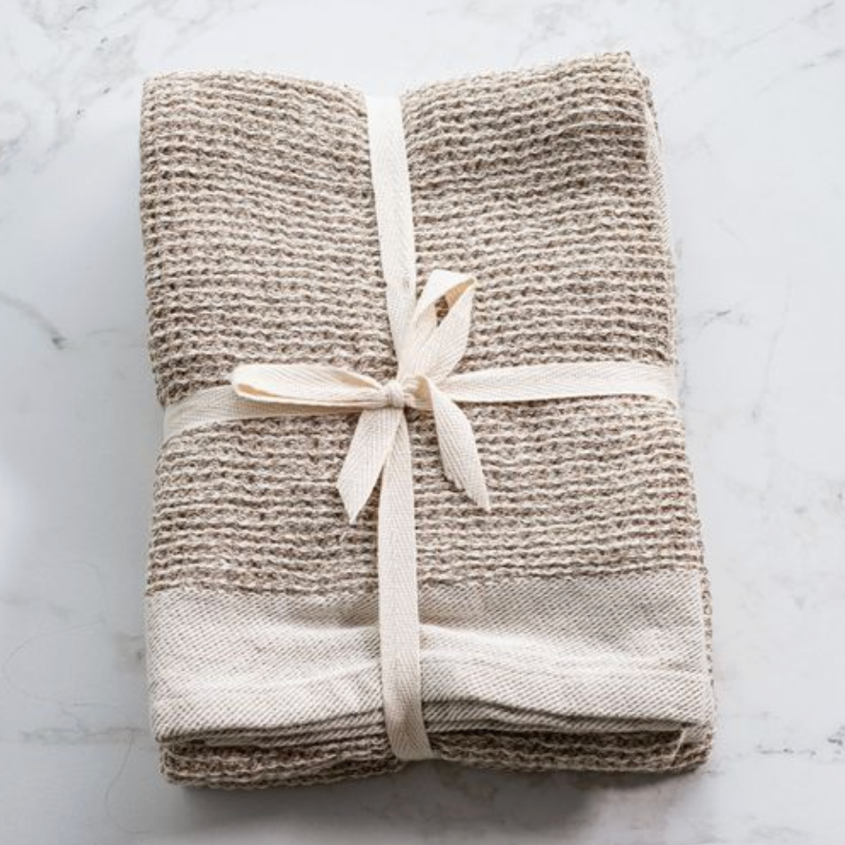 Beige Waffle Tea Towel