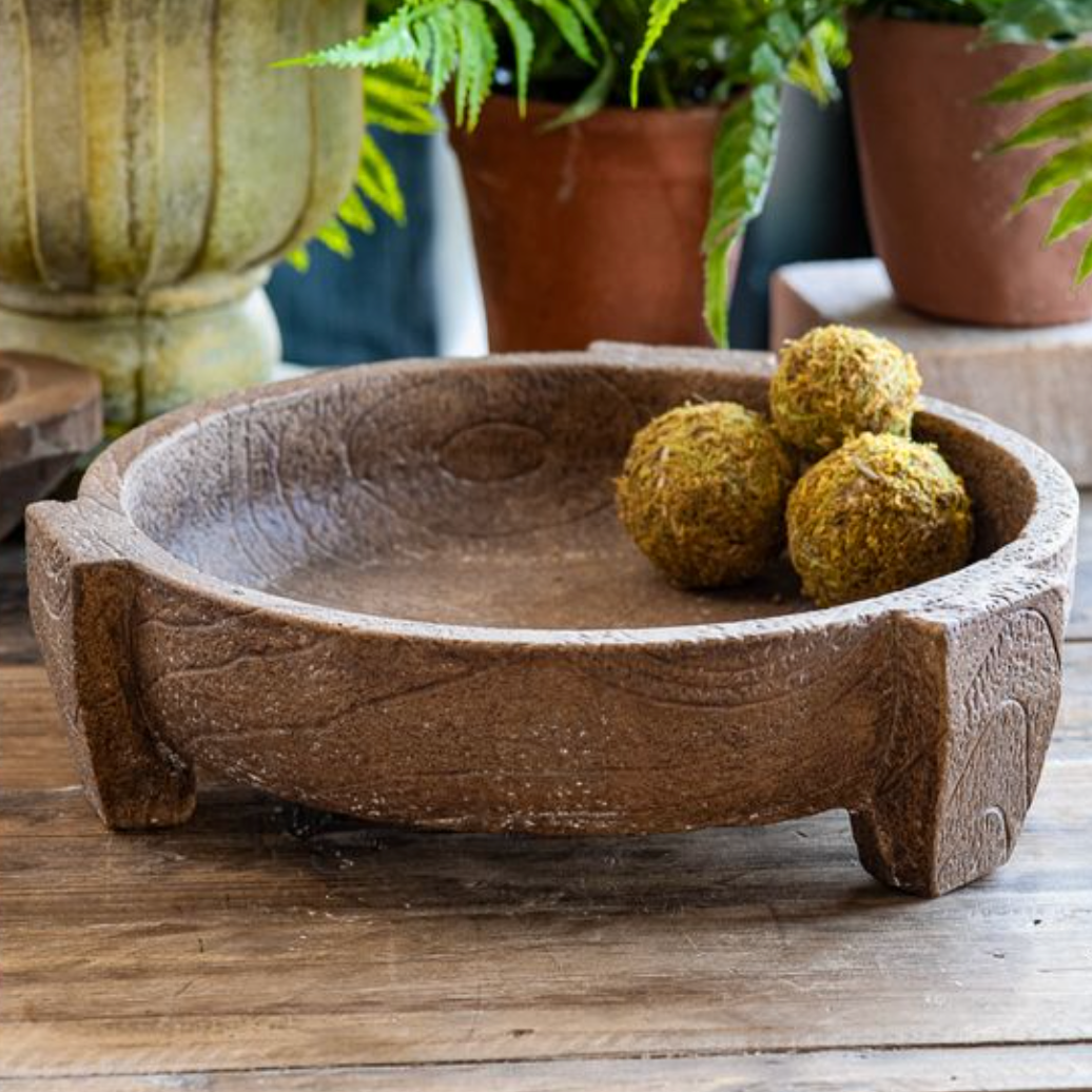 Brown Cement Bowl