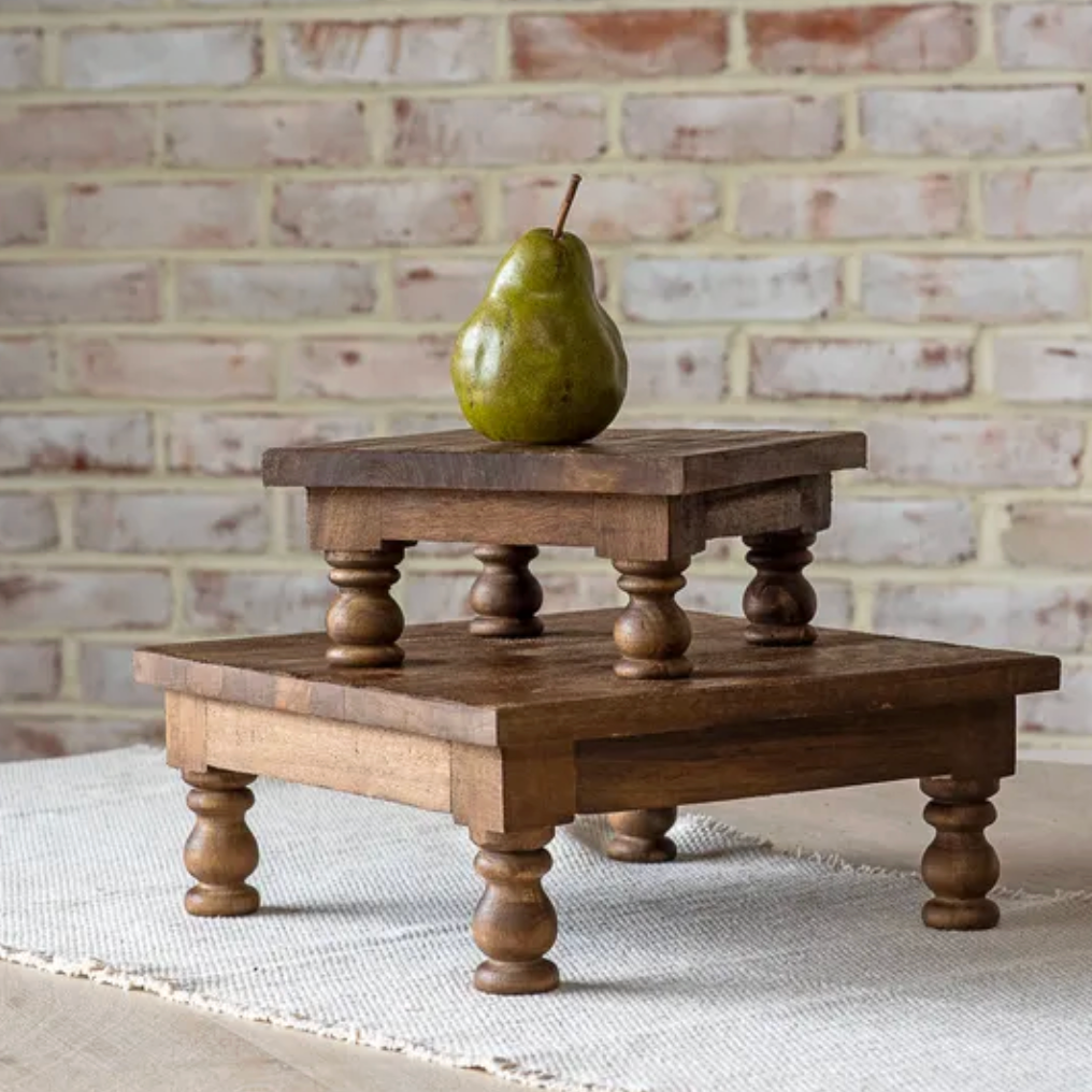 Dark Wood Risers
