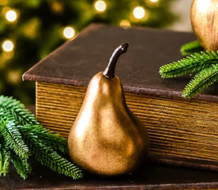 Antique Bronze Pear