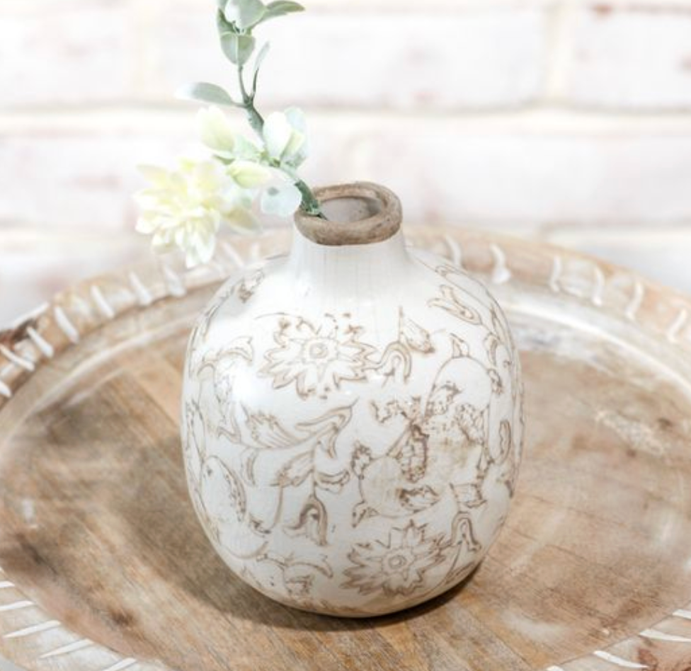 Beige Heirloom Vase