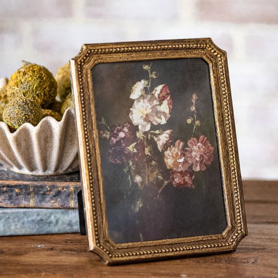 Antique Gold Dot Edge Frame