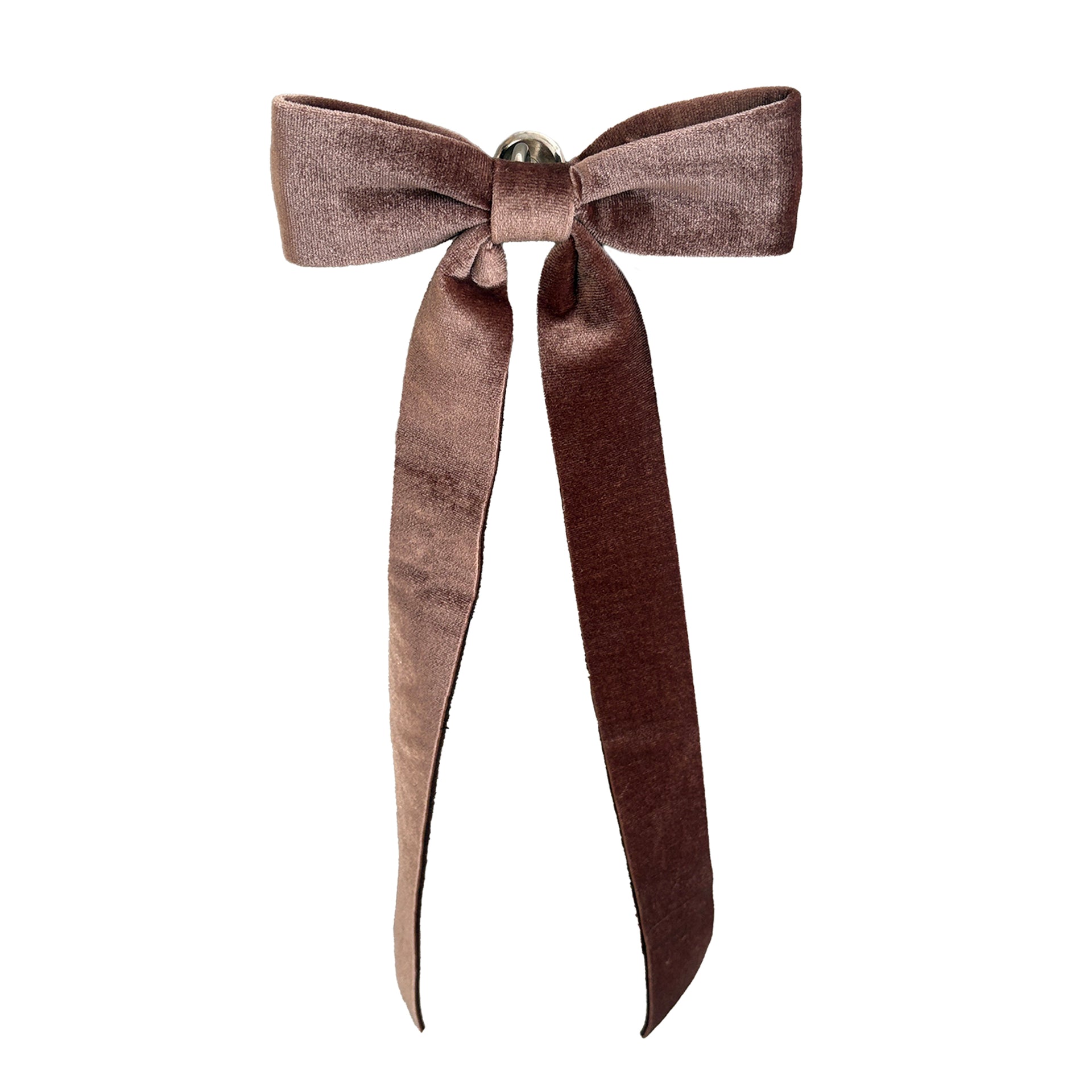 Velvet Bow- Brown