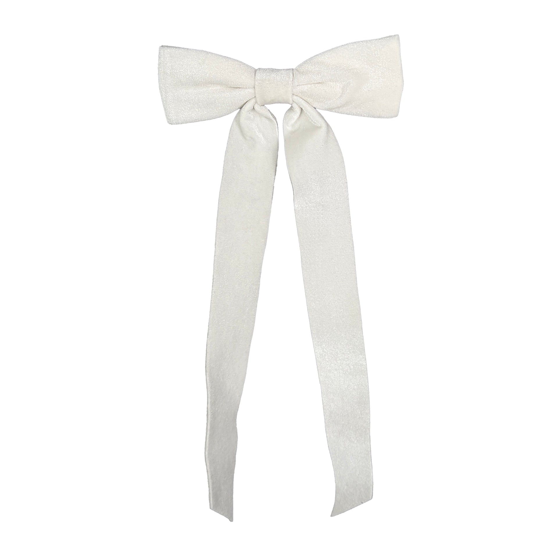 Velvet Bow- White