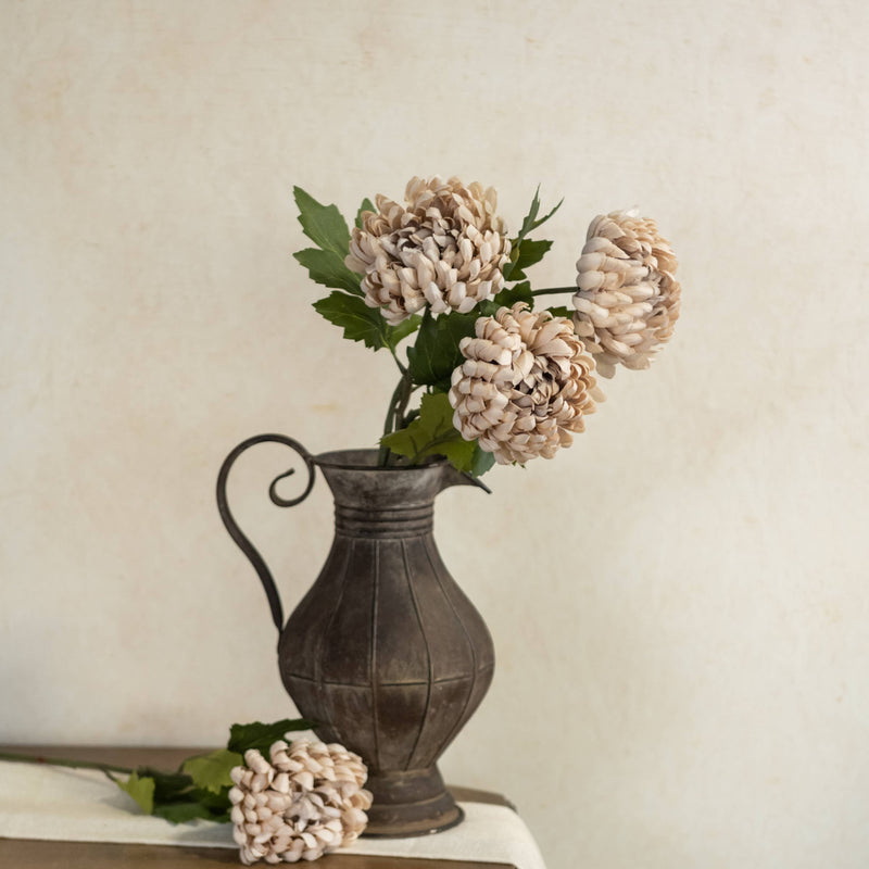 Autumn Cream Mum Stem
