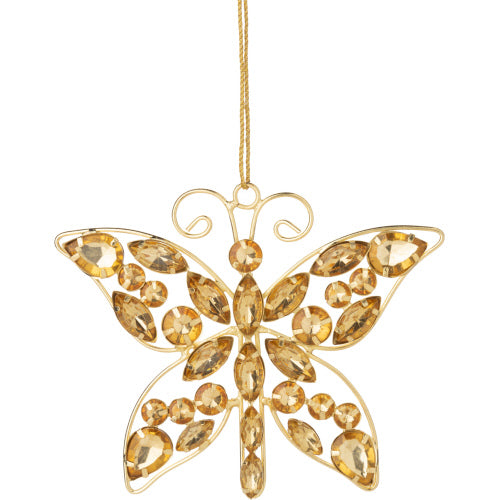 Gold Butterfly Ornament