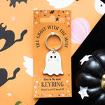 Ghost Halloween Keyring