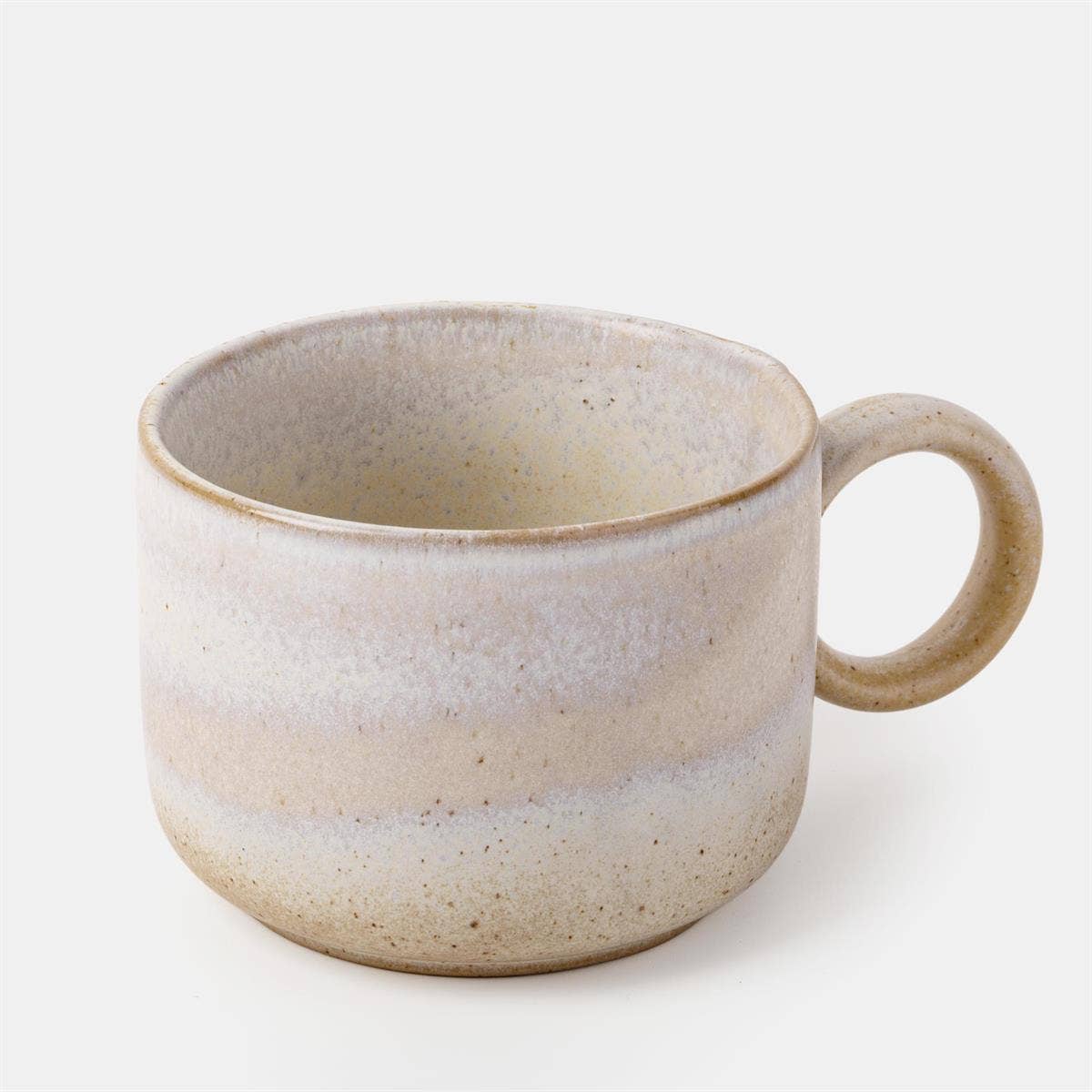 Reactive Glaze Ceramic Handled Mug
