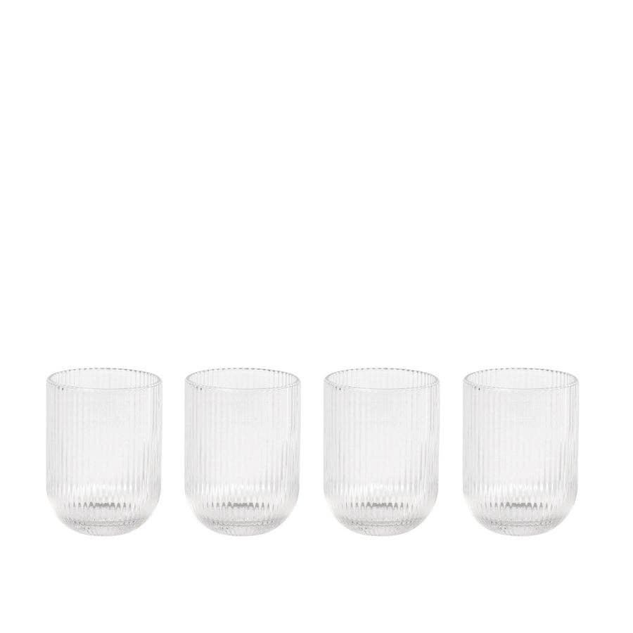 Empire Glass Tumbler Set Of 4 Small Clear