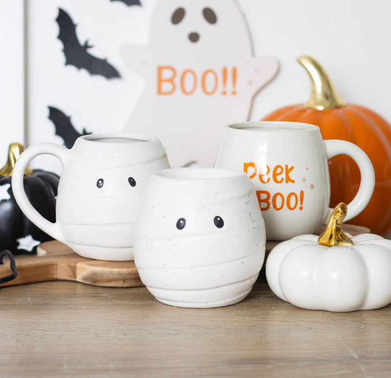 Mummy Shaped Rounded Halloween Mug