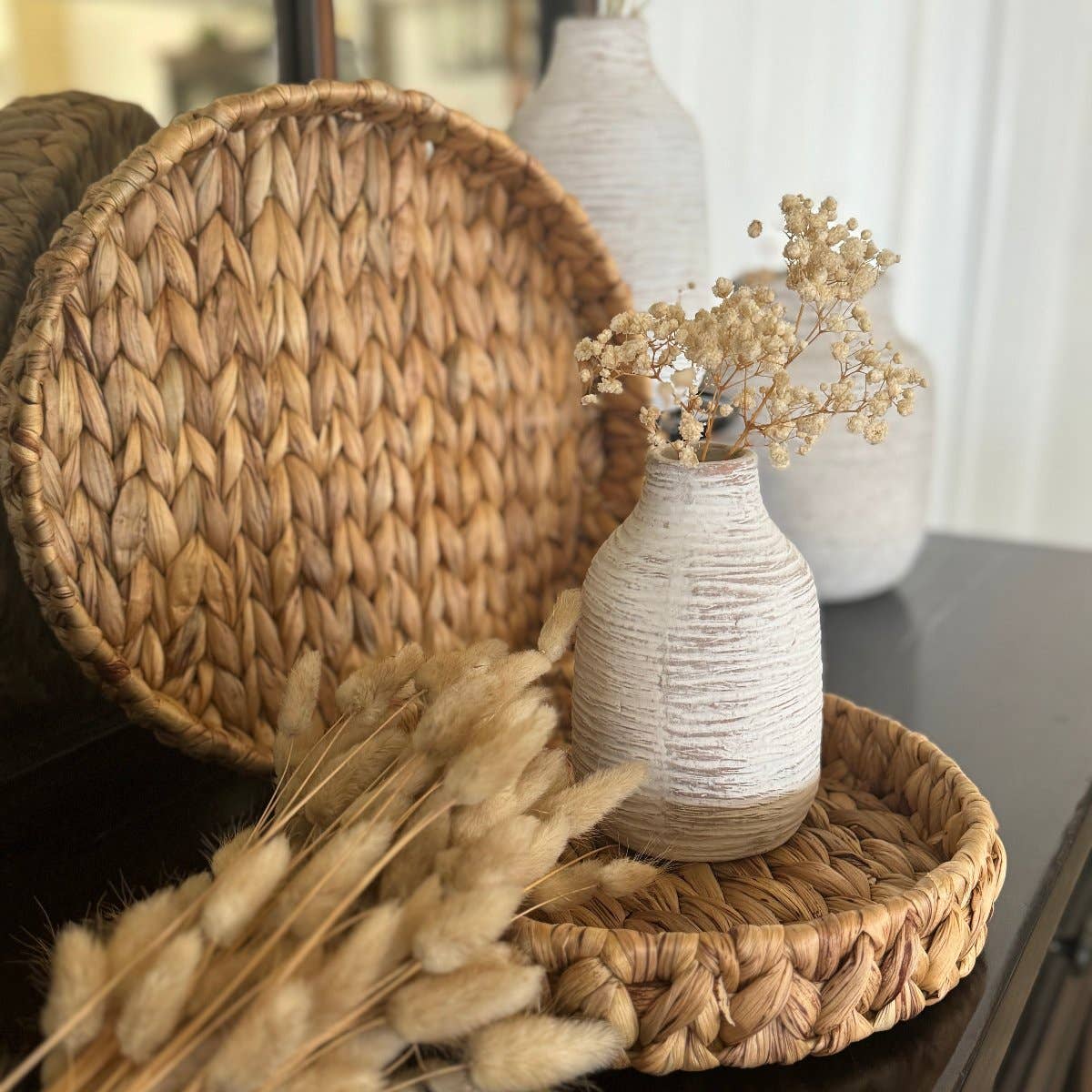 Round Woven Trays