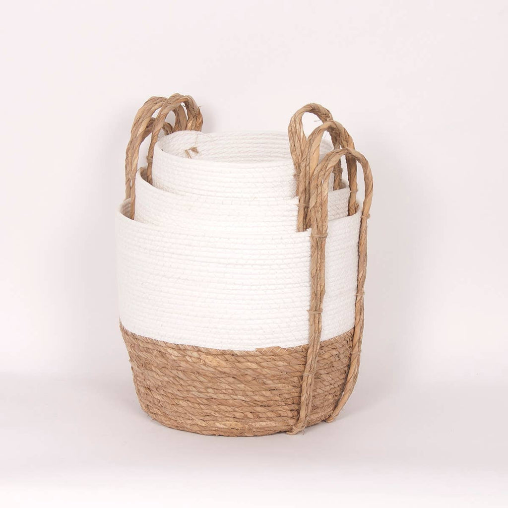 Natural Straw Baskets