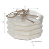Octagon White Marble Coasters