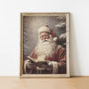 Vintage Saint Nick Art Print