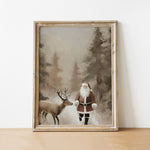 Vintage Santa Art Print