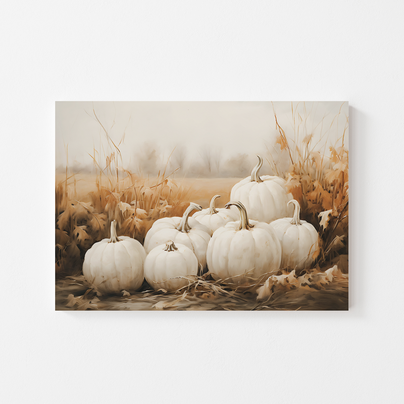 Field Pumpkin Art Print