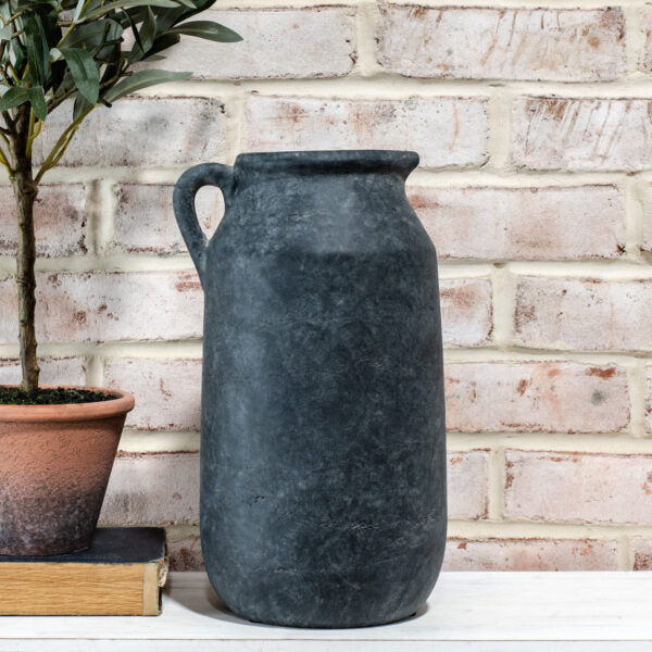 Charcoal Pitcher Vase