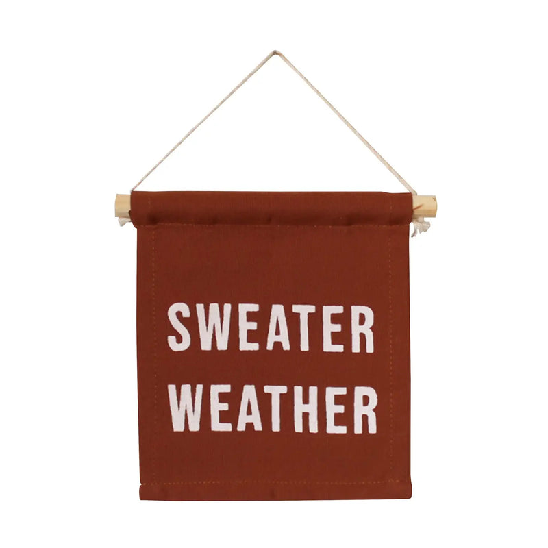 Sweater Weather Canvas Wall Hanging