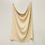 Camel Checkered Throw