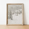 Winter Mist Vintage Art Print