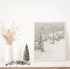 Winter Mist Vintage Art Print