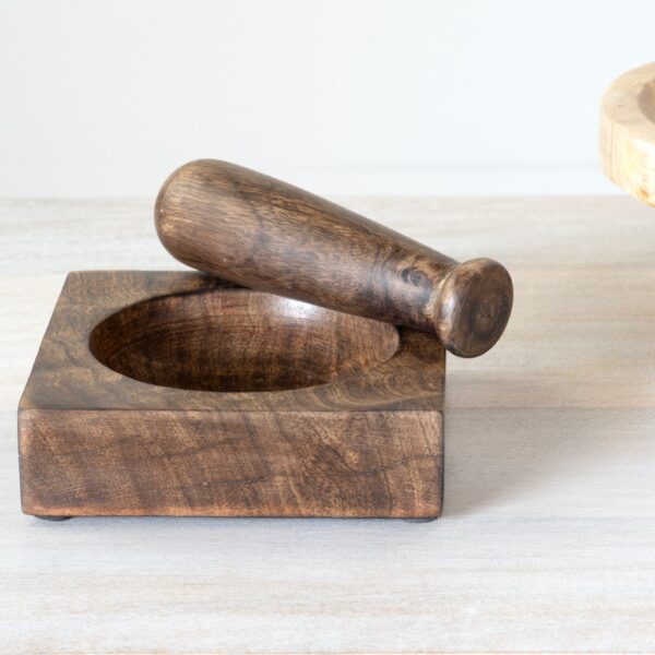 Wood Mortar & Pestle