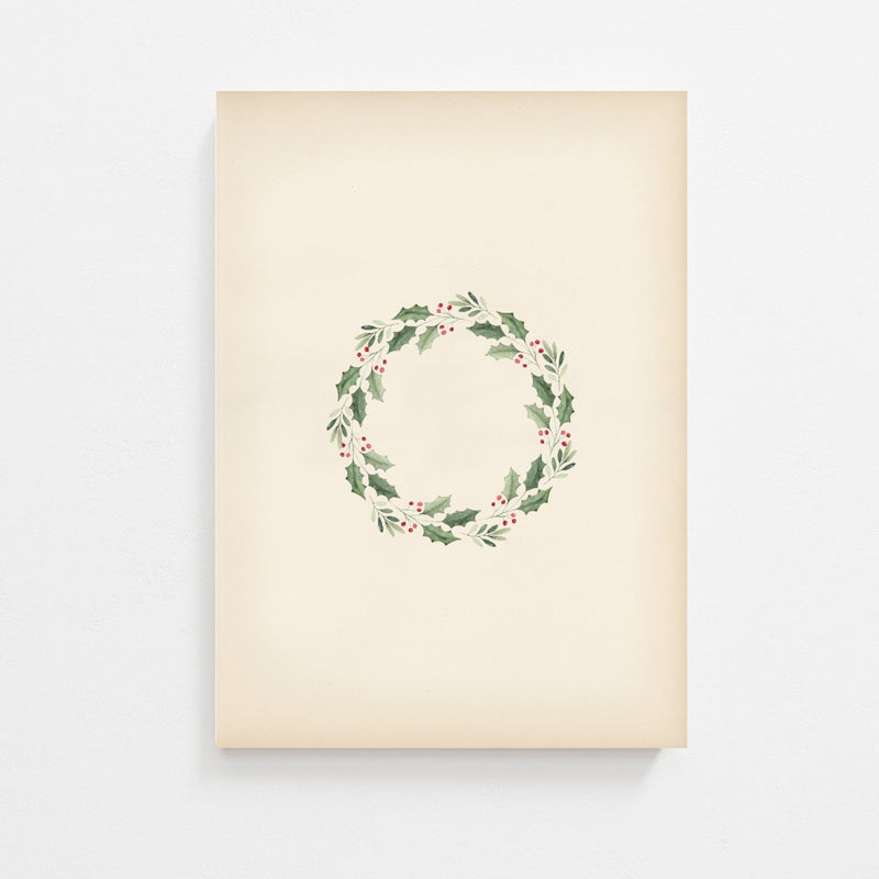 Christmas Wreath Art Print