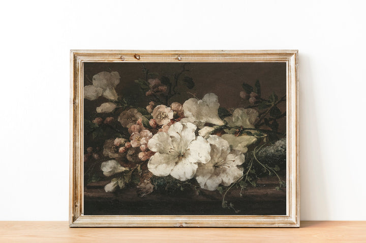 winter art, vintage art, vintage print, art print