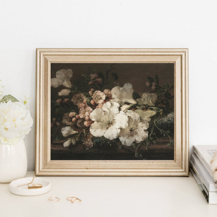 winter art, vintage art, vintage print, art print