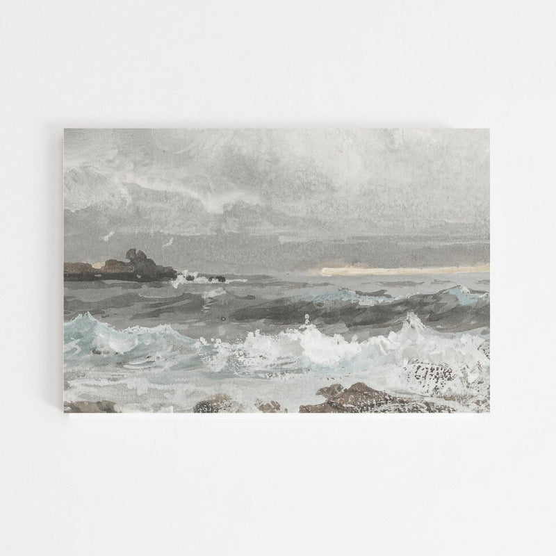 waves, coastal, art print, digital print