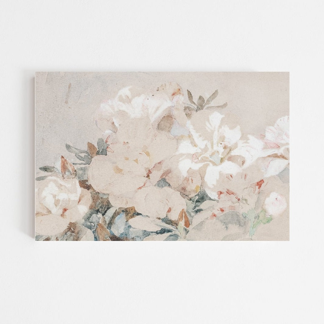floral art, floral print, spring, vintage art