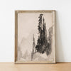 Curated Vintage Art Print Collection A simple and beautiful vintage  art tree print 