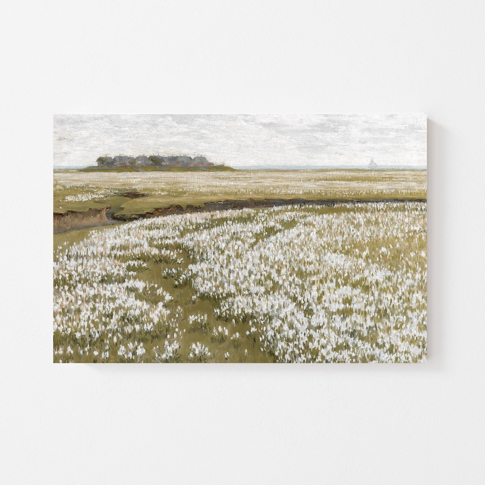 Flower Field Vintage Art Print