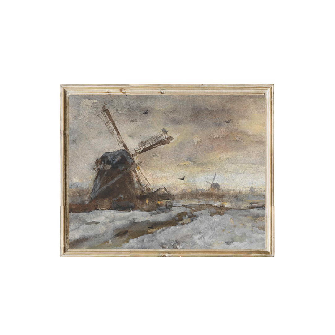 Vintage farmhouse winter decor
