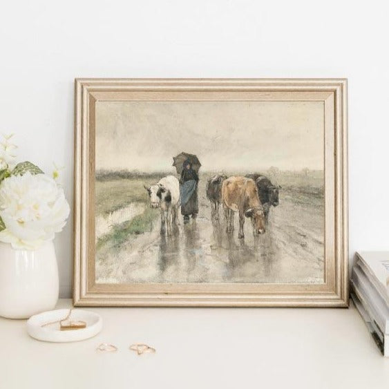 farmhouse, vintage print, vintage art, digital art, digital print, digital download, art print, gallery wall