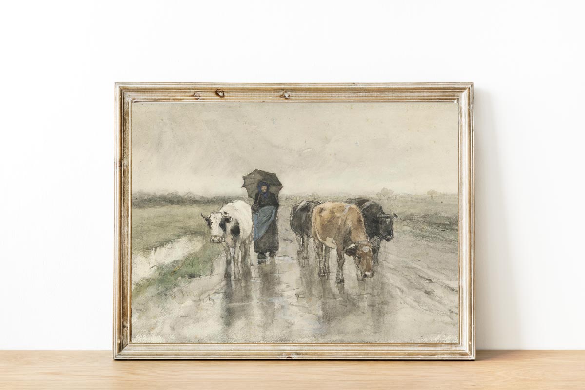 farmhouse, vintage print, vintage art, digital art, digital print, digital download, art print, gallery wall