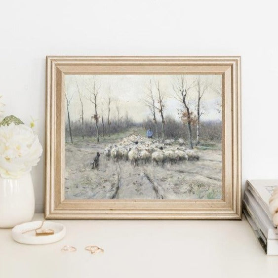 farmhouse, vintage print, vintage art, digital art, digital print, digital download, art print, gallery wall