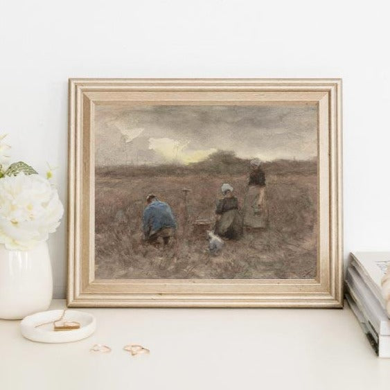 farmhouse, vintage print, vintage art, digital art, digital print, digital download, art print, gallery wall