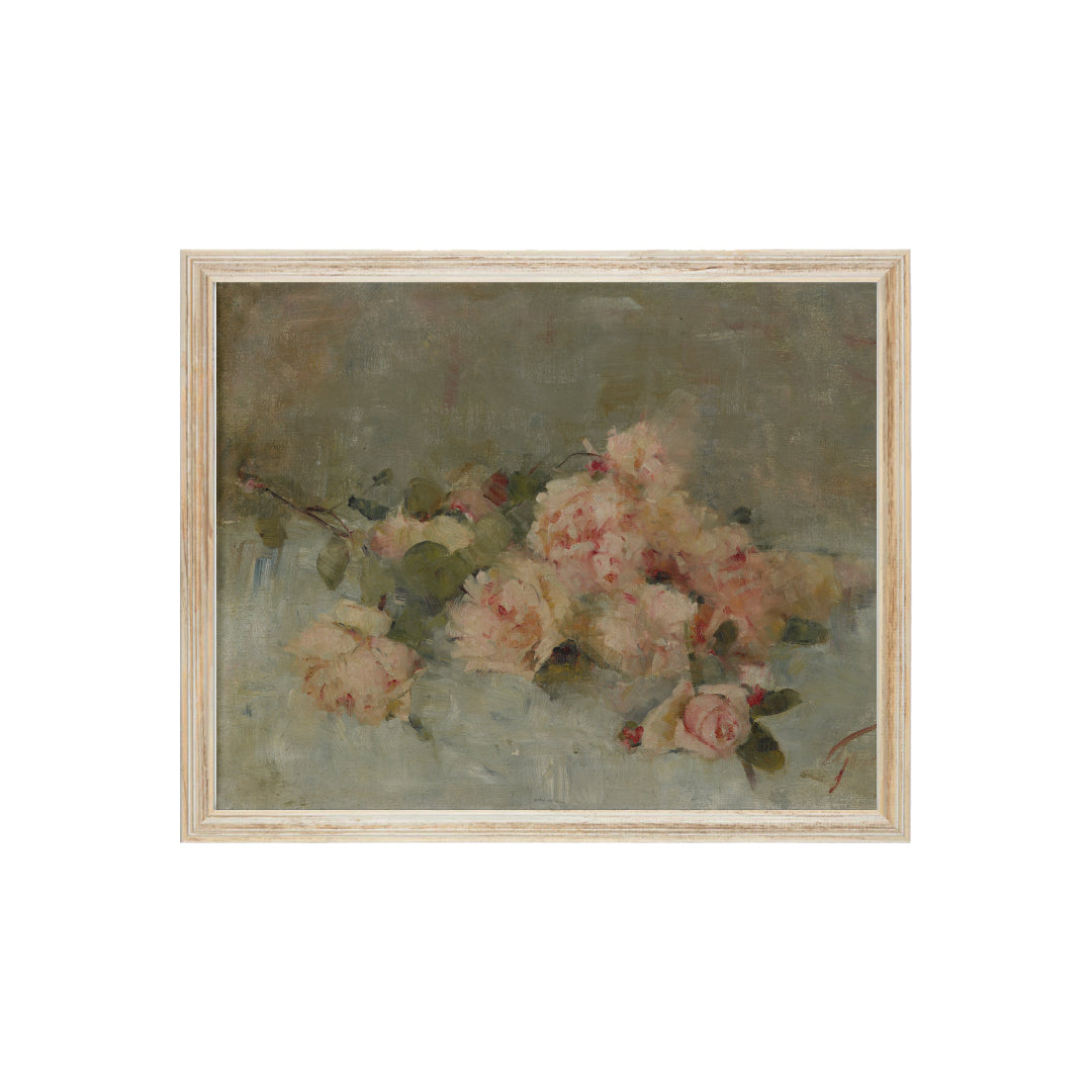 Floral vintage art print